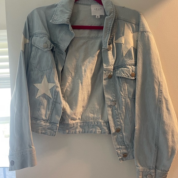 Star Patterned Denim Jacket - Picture 2 of 2